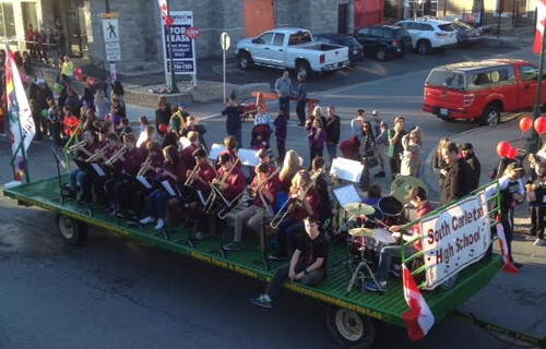 Band plays at Dickinson Days Parade