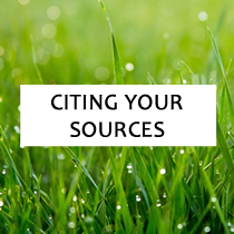 Citing your sources